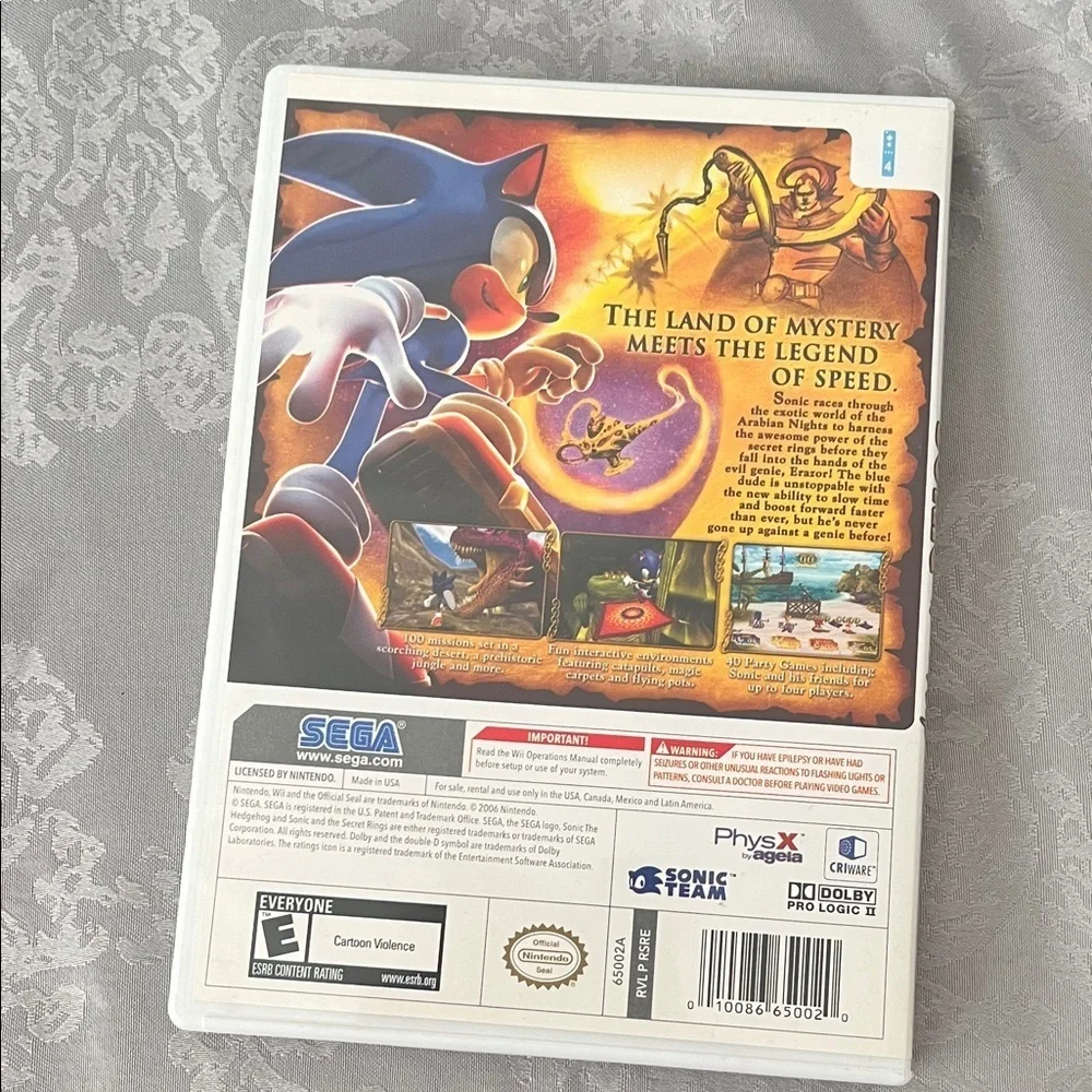 Sonic and the Secret Rings for Wii - Blue